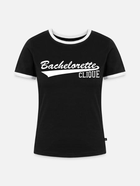 Bachelorette Party - Frauen Kontrast-T-Shirt - Schwarz/Weiß