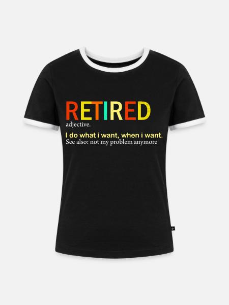 Definition zurückgezogen - Frauen Kontrast-T-Shirt - Schwarz/Weiß