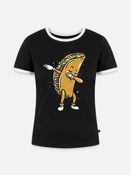 Mexiko - Frauen Kontrast-T-Shirt - Schwarz/Weiß
