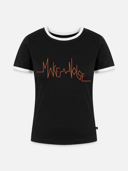 KRACH MACHEN - Frauen Kontrast-T-Shirt - Schwarz/Weiß
