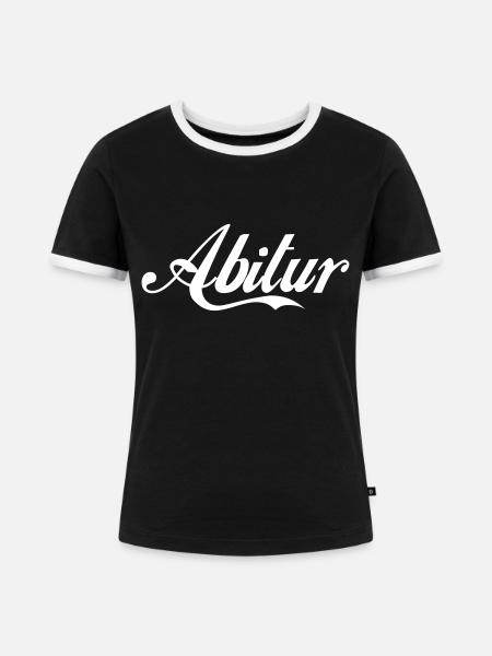 Abitur Abi - Frauen Kontrast-T-Shirt - Schwarz/Weiß