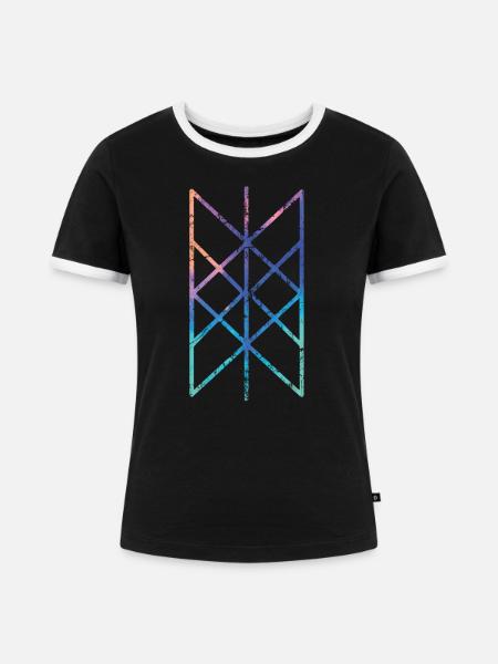 Wikinger Vikings - Frauen Kontrast-T-Shirt - Schwarz/Weiß