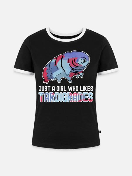 Tardigrade Tardigrades Wasserbär - Frauen Kontrast-T-Shirt - Schwarz/Weiß