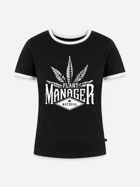 Betriebsleiter - Frauen Kontrast-T-Shirt - Schwarz/Weiß
