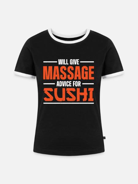Massage Therapist - Frauen Kontrast-T-Shirt - Schwarz/Weiß