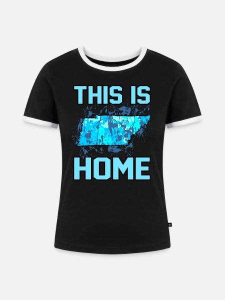 Home Tennessee geschenk - Frauen Kontrast-T-Shirt - Schwarz/Weiß