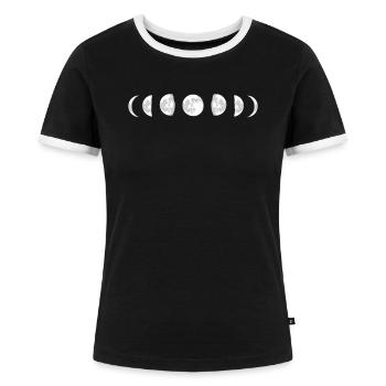 Astronomie - Frauen Kontrast-T-Shirt - Schwarz/Weiß - Vorne - Selfina (174cm)