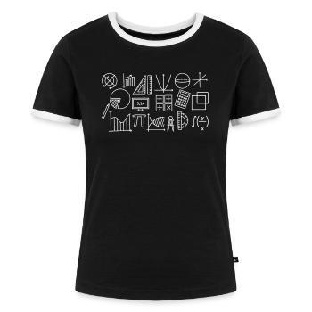 Mathematiker - Frauen Kontrast-T-Shirt - Schwarz/Weiß - Vorne - Selfina (174cm)