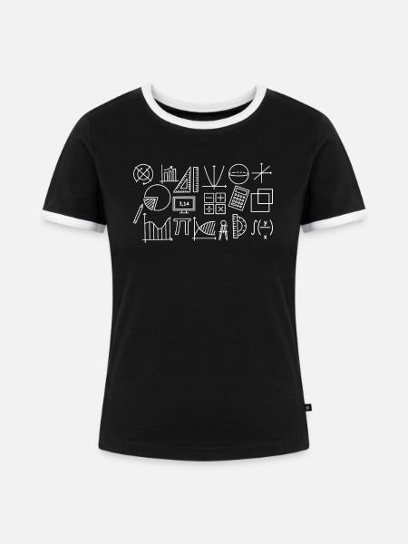 Mathematiker - Frauen Kontrast-T-Shirt - Schwarz/Weiß