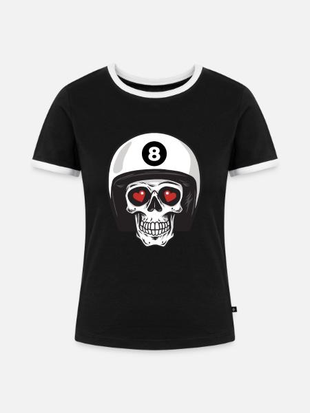 Malbolge | - Frauen Kontrast-T-Shirt - Schwarz/Weiß