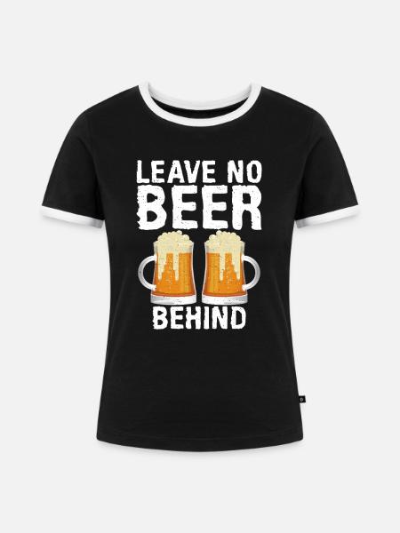 Biertrinker Bier Geschenke - Frauen Kontrast-T-Shirt - Schwarz/Weiß