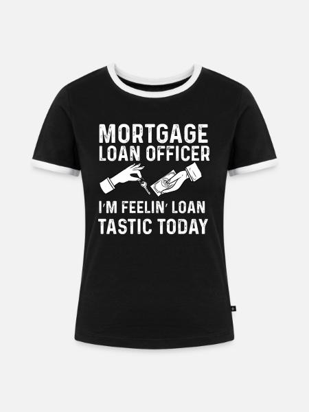 Hypothekendarlehensnehmer loantastic Design - Frauen Kontrast-T-Shirt - Schwarz/Weiß