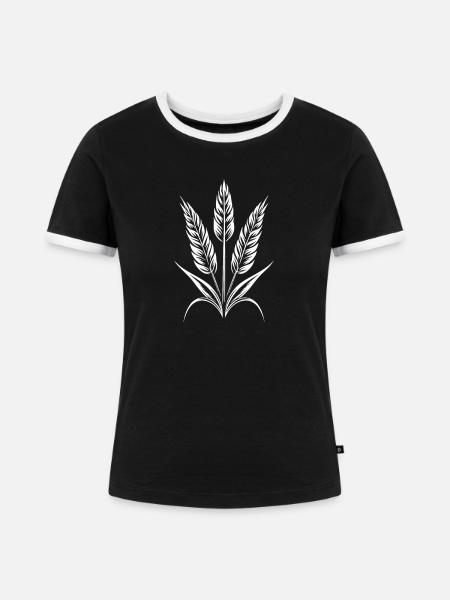 Bier Bierliebhaber - Frauen Kontrast-T-Shirt - Schwarz/Weiß