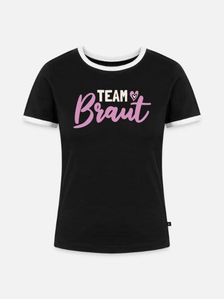 Bachelorette Party Jga - Frauen Kontrast-T-Shirt - Schwarz/Weiß