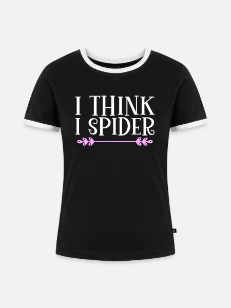 That´s me sausage. Denglisch - Frauen Kontrast-T-Shirt - Schwarz/Weiß
