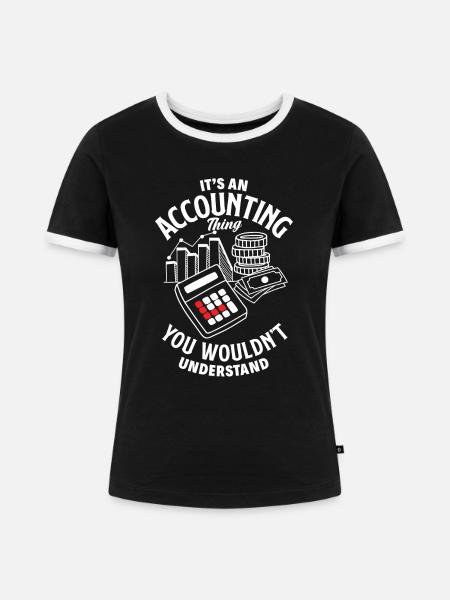 Lustiges Steuerberater Buchhalter Geschenk - Frauen Kontrast-T-Shirt - Schwarz/Weiß