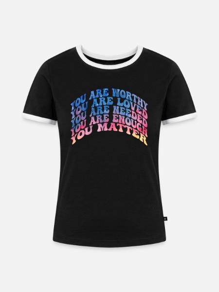 Depression und bipolares Bewusstsein: - Frauen Kontrast-T-Shirt - Schwarz/Weiß