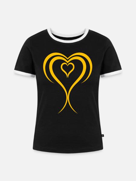 Endometriose - Frauen Kontrast-T-Shirt - Schwarz/Weiß