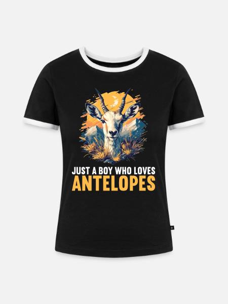 Antelope Antilopen Antilope - Frauen Kontrast-T-Shirt - Schwarz/Weiß