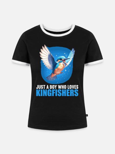 Eisvögel Eisvogel - Frauen Kontrast-T-Shirt - Schwarz/Weiß