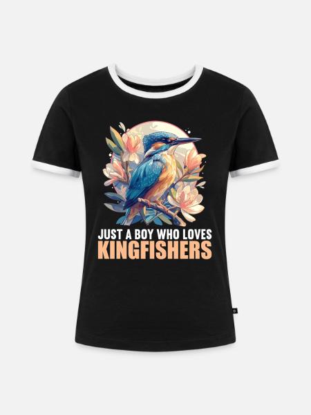 Eisvögel Eisvogel - Frauen Kontrast-T-Shirt - Schwarz/Weiß