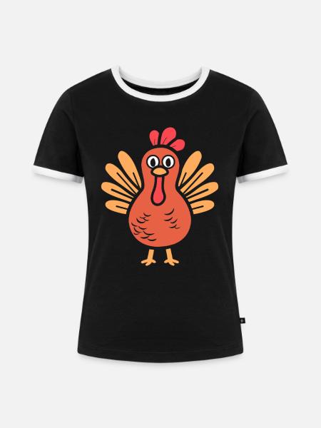 Turkei - Frauen Kontrast-T-Shirt - Schwarz/Weiß