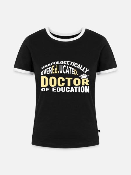 2023 Promotion Promotion - Frauen Kontrast-T-Shirt - Schwarz/Weiß