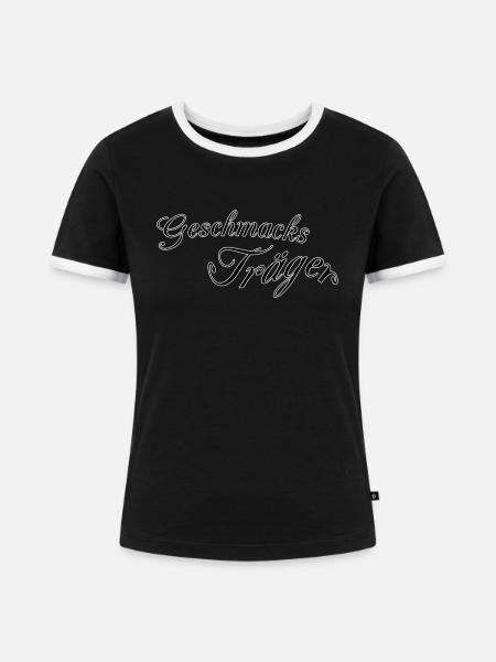 Geschmacksträger - Frauen Kontrast-T-Shirt - Schwarz/Weiß