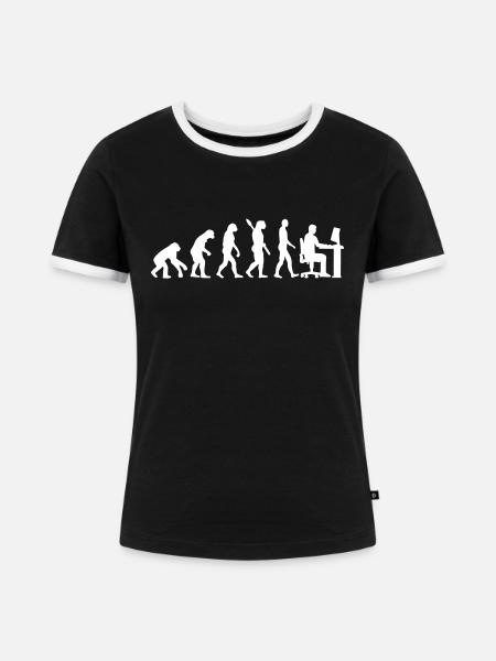 Programmierer - Frauen Kontrast-T-Shirt - Schwarz/Weiß