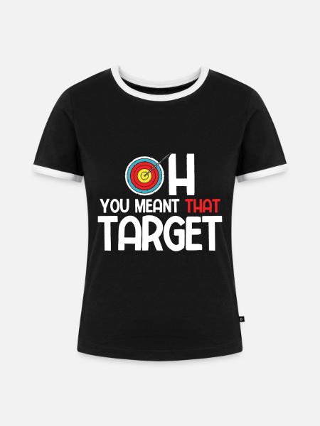 Bogenschießen Archery - Frauen Kontrast-T-Shirt - Schwarz/Weiß
