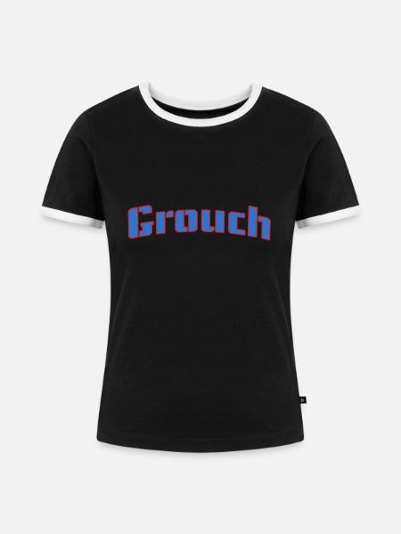 Grouch - Frauen Kontrast-T-Shirt - Schwarz/Weiß
