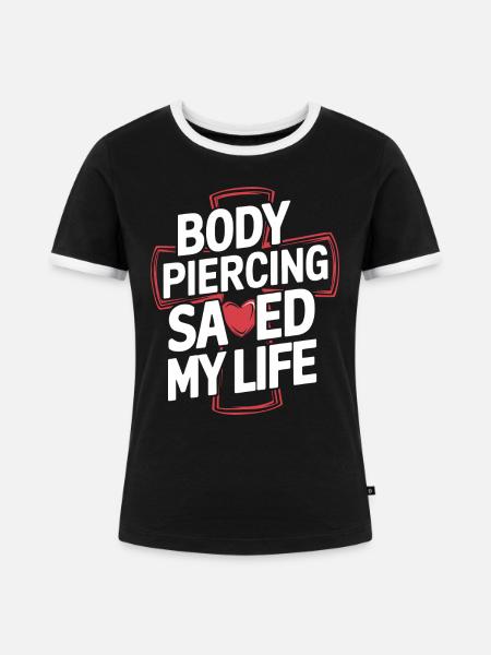 Tiefgründiger Glaube mit Stil - Frauen Kontrast-T-Shirt - Schwarz/Weiß