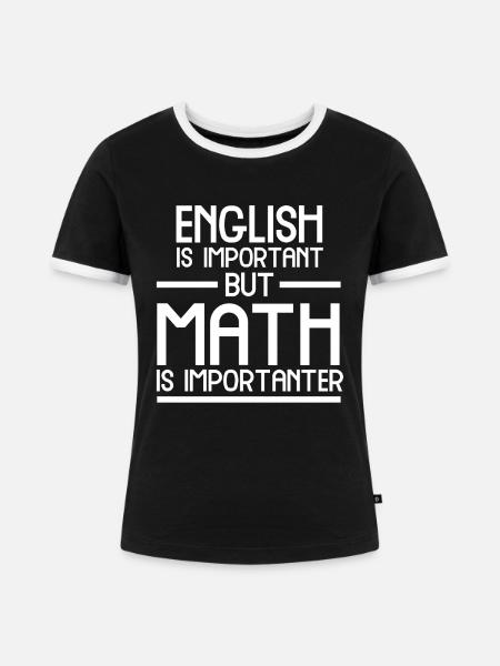 Geschenk für Mathelehrer oder Mathelehrerin - Frauen Kontrast-T-Shirt - Schwarz/Weiß