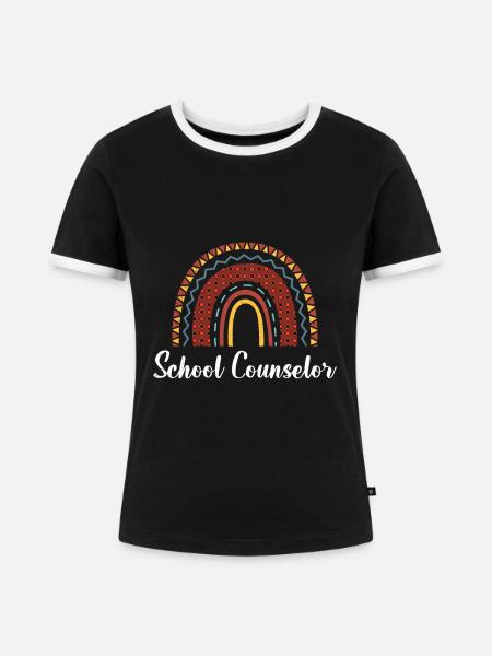 Schulbegleitung ich bin Schulbegleiter - Frauen Kontrast-T-Shirt - Schwarz/Weiß