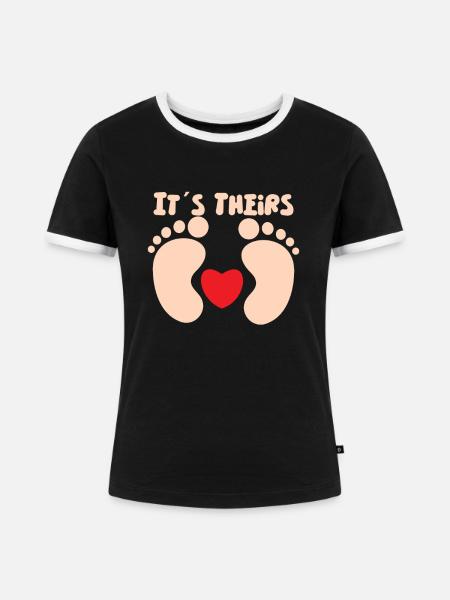 Surrogate Surrogacy Gestational Surrogate Mom - Frauen Kontrast-T-Shirt - Schwarz/Weiß