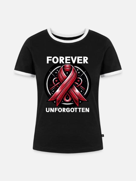 Schlaganfall-überlebende Schlaganfall-bewusstsein - Frauen Kontrast-T-Shirt - Schwarz/Weiß