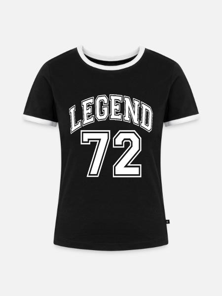 Legend 72 - Frauen Kontrast-T-Shirt - Schwarz/Weiß
