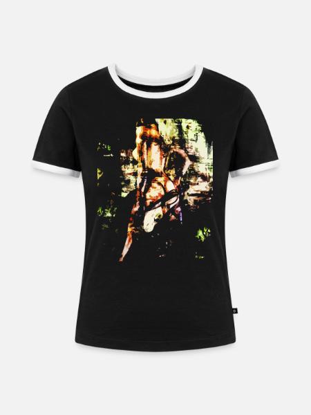 affection - Frauen Kontrast-T-Shirt - Schwarz/Weiß