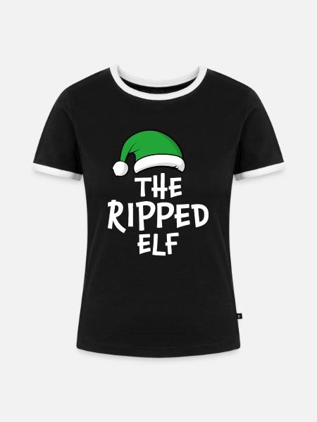 Der zerrissene Elf - Frauen Kontrast-T-Shirt - Schwarz/Weiß