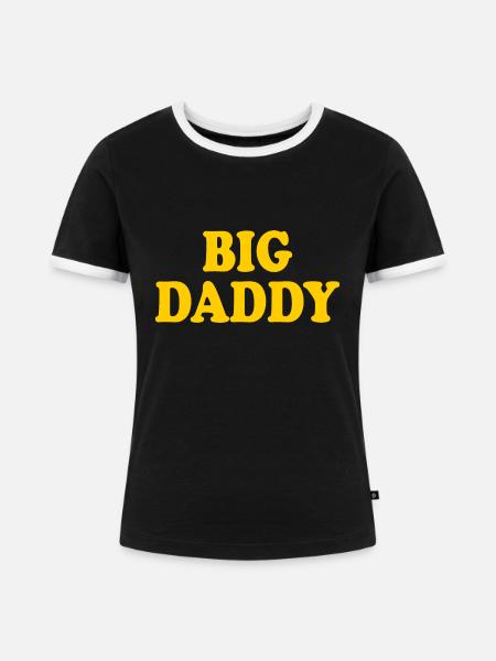 Big daddy - Frauen Kontrast-T-Shirt - Schwarz/Weiß