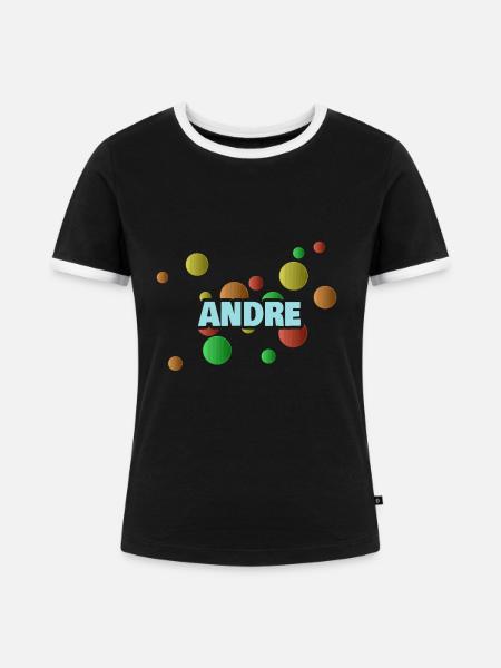 Bällebad Andre - Frauen Kontrast-T-Shirt - Schwarz/Weiß