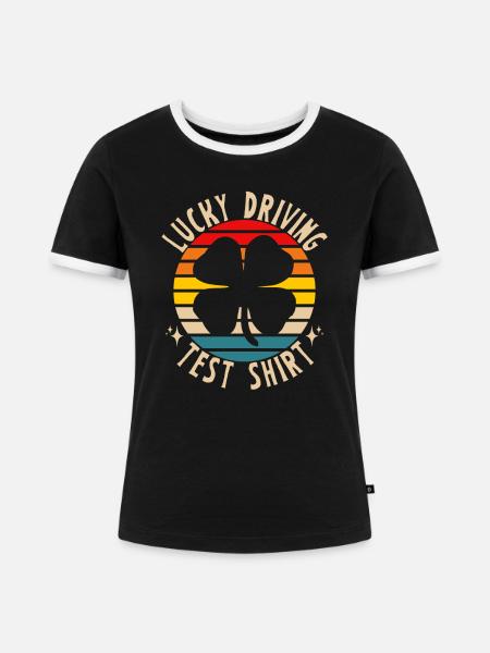 Fahrprüfung - Fahrprüfung Führerschein - Frauen Kontrast-T-Shirt - Schwarz/Weiß