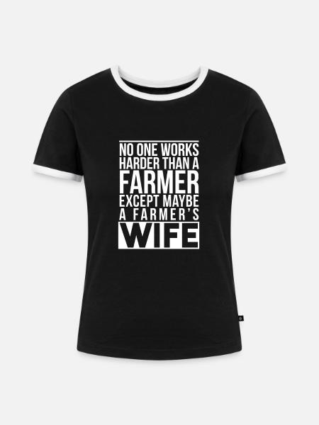 Bauer - Frauen Kontrast-T-Shirt - Schwarz/Weiß