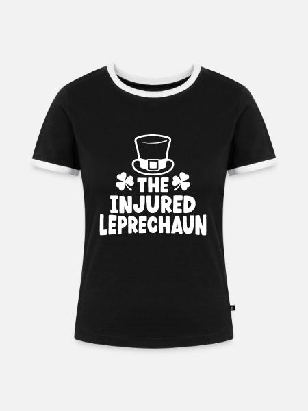 Der verletzte Kobold - Frauen Kontrast-T-Shirt - Schwarz/Weiß