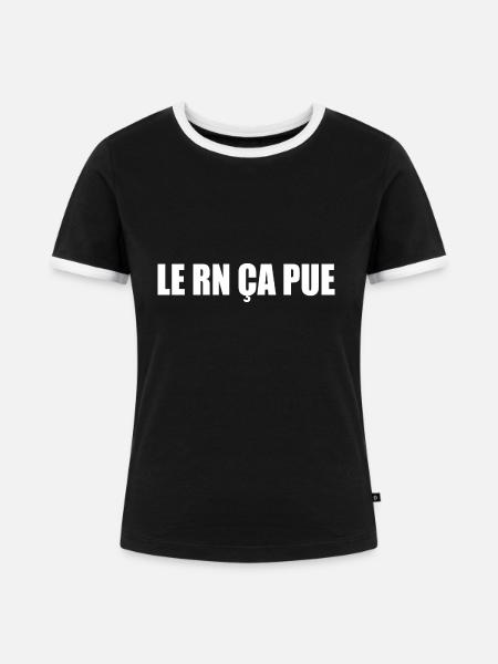 Der RN stinkt - Frauen Kontrast-T-Shirt - Schwarz/Weiß
