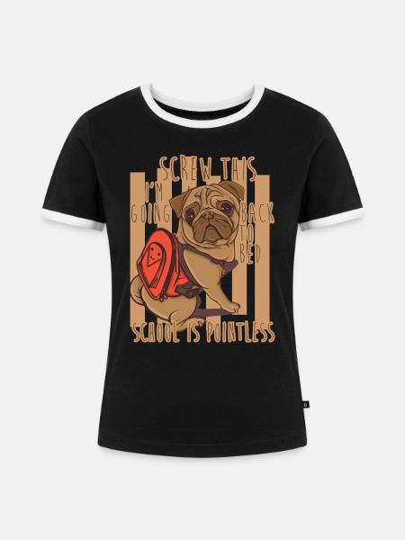 Schrauben Sie diese - Frauen Kontrast-T-Shirt - Schwarz/Weiß