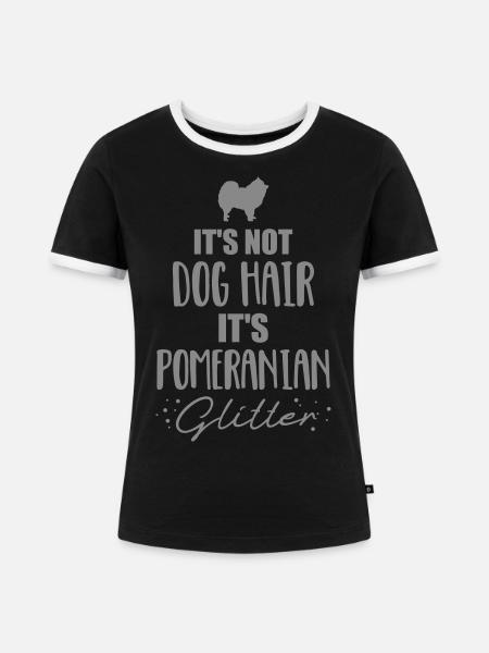 Spitz - Frauen Kontrast-T-Shirt - Schwarz/Weiß