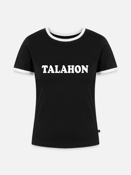 Talahon - Frauen Kontrast-T-Shirt - Schwarz/Weiß