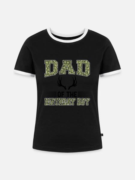 Jäger Jagd Jagd Geschenk - Frauen Kontrast-T-Shirt - Schwarz/Weiß