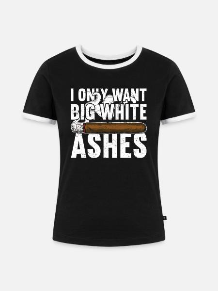 Zigarren Zigarren - Frauen Kontrast-T-Shirt - Schwarz/Weiß